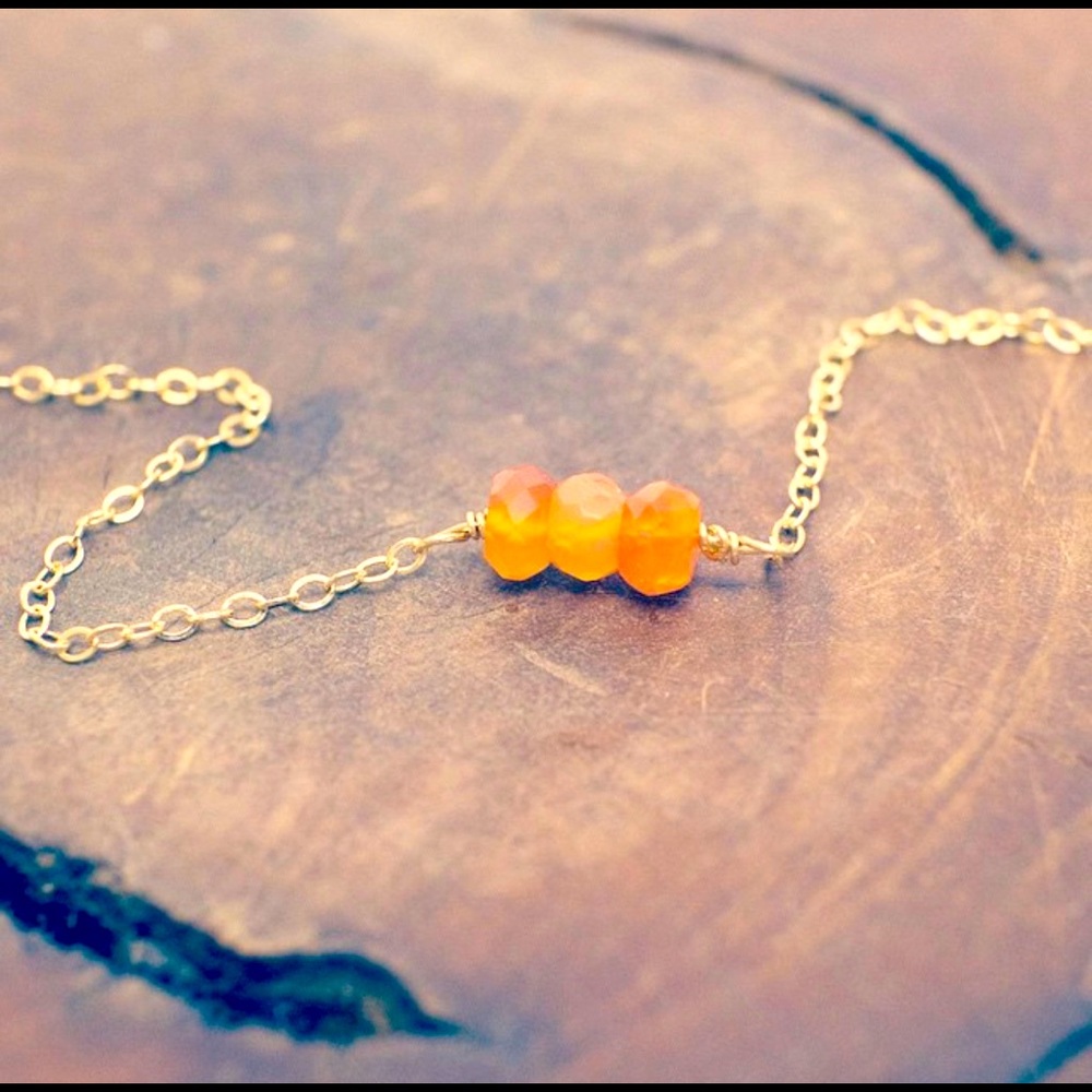 Carnelian Gold Filled Bracelet
